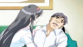 Hentai Virgin with Big Boobs Hard Poked by Pervert - Roped and Tied