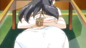 Hentai Virgin with Big Boobs Hard Poked by Pervert - Roped and Tied