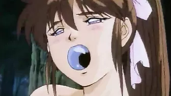 Hentai Girl with Big Tits Fucked by Red Monster