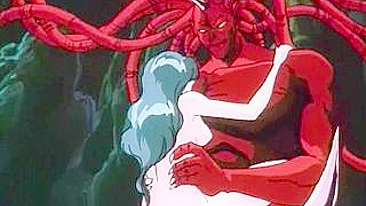 Hentai Girl with Big Tits Fucked by Red Monster