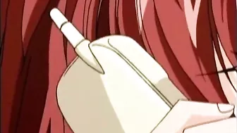 Hentai with Big Tits Gets Shoved Vibrator in Wet Pussy