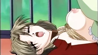 Hentai with Big Tits Gets Shoved Vibrator in Wet Pussy