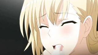 Brutal Gangbang of Coed Cummed All Over in Hentai Porn
