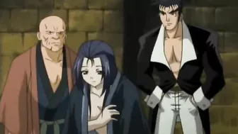 Hentai Threesome Wet Pussy Poked and Creampie