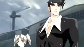 Hentai Threesome Wet Pussy Poked and Creampie