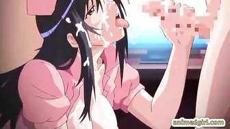 Hentai Nurse Threesome Poked by Shemale