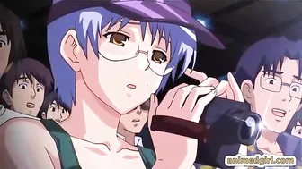 Hentai Nurse Threesome Poked by Shemale