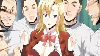 Coed gets her big boobs sucked by a big cock before receiving a facial cumshot.