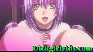 Hentai Shemale Porn - Bound and Creamed by Anime Busty TGirls