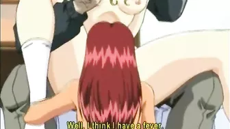 Ghetto Bondage Hentai with Big Boobs Watching Friend Fucked