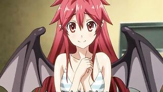 Hentai coed licks and sucks stiff cock