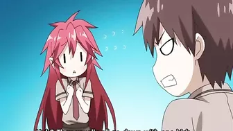 Hentai coed licks and sucks stiff cock