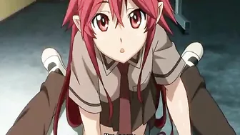 Hentai coed licks and sucks stiff cock