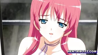 Big Boobs Hentai Handjobs and Cumshots on the Train, Anime