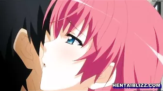 Big Boobs Hentai Handjobs and Cumshots on the Train, Anime