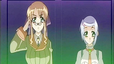 Busty hentai sucks big cock while fucking wet pussy