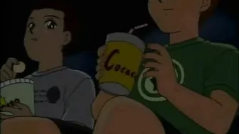 Roped hentai gets vibrator in her pussy, roped,  hentai,  vibrator