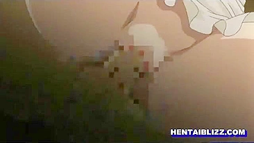 Japanese Maid Fucked from Behind and Creampied