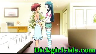 Horny hentai shemale hot bareback fucked fun, anime, shemale, toon, hentai