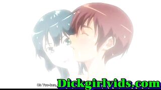 Horny hentai shemale hot bareback fucked fun, anime, shemale, toon, hentai