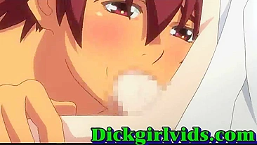 Horny hentai shemale hot bareback fucked fun, anime, shemale, toon, hentai