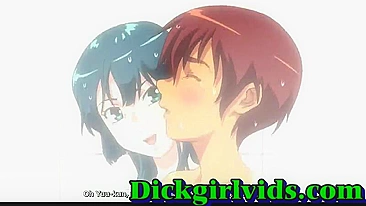 Horny hentai shemale hot bareback fucked fun, anime, shemale, toon, hentai