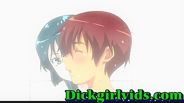 Horny hentai shemale hot bareback fucked fun, anime, shemale, toon, hentai