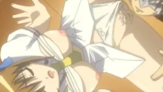 Bigboobs Hairy Wetpussy Fucked by Coed in Hentai Porn