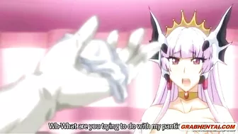 Hentai Princess Fucks Wet Pussy with Big Boobs - Standing Sex Scene