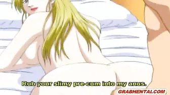 Japanese Hentai Sucking Cock and Poking from Behind