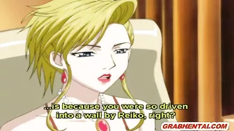 Japanese Hentai Sucking Cock and Poking from Behind