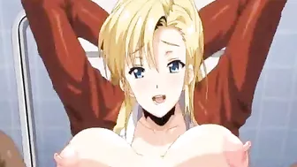 Coed Double Penetration with Big Boobs - Hentai Porn Video