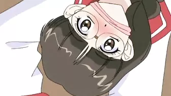 Bondage Coed Gets Dildoed and Squeezed Tits in Hentai Muzzle Fetish