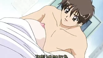 Bondage Coed Gets Dildoed and Squeezed Tits in Hentai Muzzle Fetish