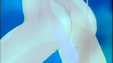 Hentai Gets Vibrator in Pussy & Sucks Cocks Underwater - Exciting Hentai Sex Scene