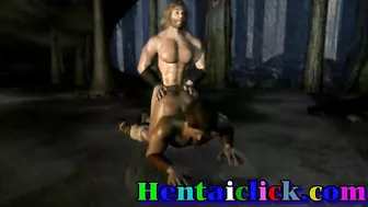 Gay Hunk Fucked Hardcore in Big Muscles Anime Hentai