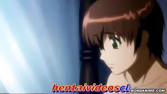 Horny Hentai Sweetie Gets Hot Fucked at Night, Anime, Straight, Toon, Hentai