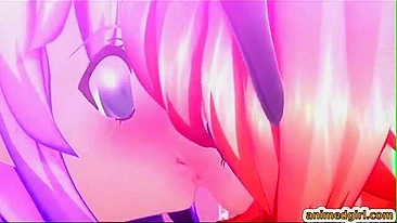 Japanese Shemale Hentai Caught and Sucked by Tranny Cock