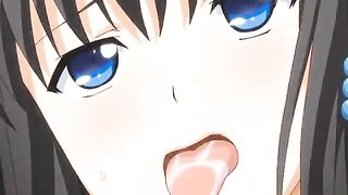 Japanese Big-Boobed Hentai Gets Squirting Milk and Wet Pussy Fucking