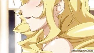 Melon Boobs Threesome Fucking and Squirting - Anime Hentai