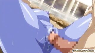 Melon Boobs Threesome Fucking and Squirting - Anime Hentai