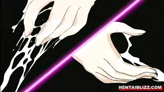 Two Lesbian Lovers Fingering Wet Pussy and Grinding Big Tits in Anime