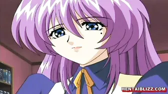 Two Lesbian Lovers Fingering Wet Pussy and Grinding Big Tits in Anime