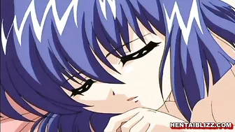Two Lesbian Lovers Fingering Wet Pussy and Grinding Big Tits in Anime