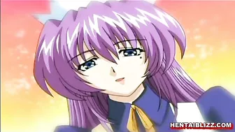 Two Lesbian Lovers Fingering Wet Pussy and Grinding Big Tits in Anime