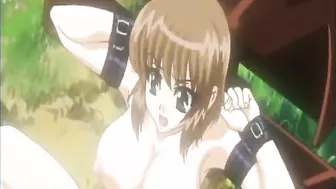 Wet Pussy Fingering and Fucking by Big Boobs Captive in Hentai Porn