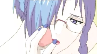 Shemale Blowjob and Cock Jerk in Anime Hentai Fuck