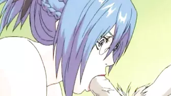 Shemale Blowjob and Cock Jerk in Anime Hentai Fuck