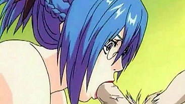 Shemale Blowjob and Cock Jerk in Anime Hentai Fuck