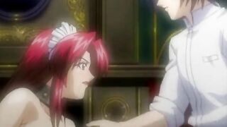 Big Busty Hentai Girl Rides Hard Cock in Cartoon Anime